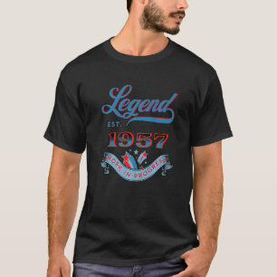 Legend Est 1957 Werk in uitvoering Verjaardag T-shirt