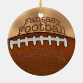 Legend Fantasy Football Ornaments Keramisch Ornament (Achterkant)