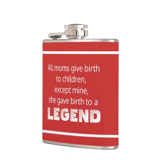 Legend Funny Gezegde Typografie Heupfles (Links)