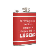 Legend Funny Gezegde Typografie Heupfles (Rechts)