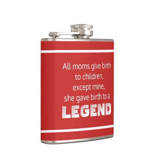 Legend Funny Gezegde Typografie Heupfles (Rechts)