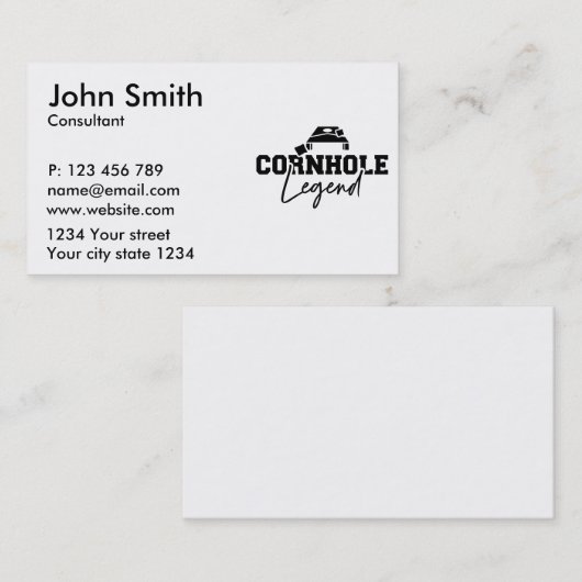 Legend gat visitekaartje (Voorkant / Achterkant)