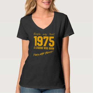Legend Geboren in 1975 feestdag T-shirt