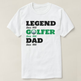 Legend Golfer Dad voor Golf - Custom Dates T-Shirt