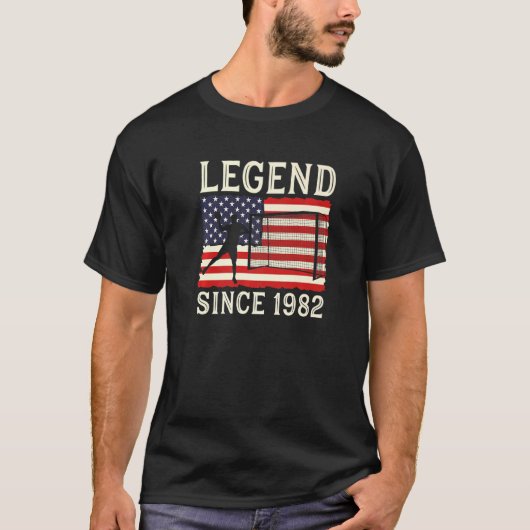 Legend Handball Player Since 1982 Handballer Handb T-shirt (Voorkant)