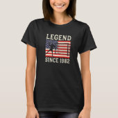 Legend Handball Player Since 1982 Handballer Handb T-shirt (Voorkant)