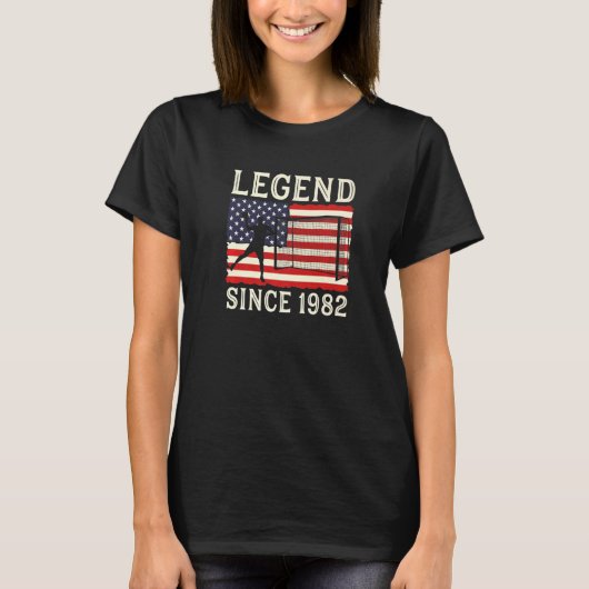 Legend Handball Player Since 1982 Handballer Handb T-shirt (Voorkant)