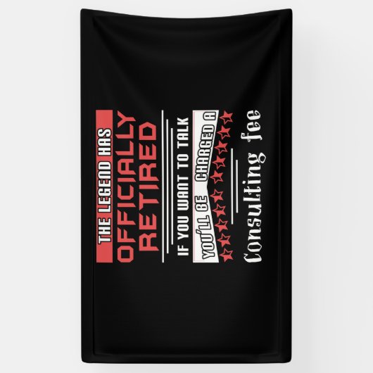 Legend Has Officially Retired Funny Retiulation Spandoek (Verticaal)