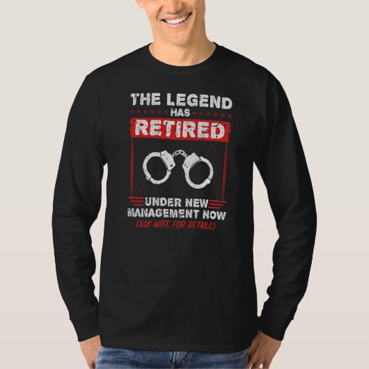 Legend Has Retired Correctional Officers Sentr T-shirt (Voorkant)