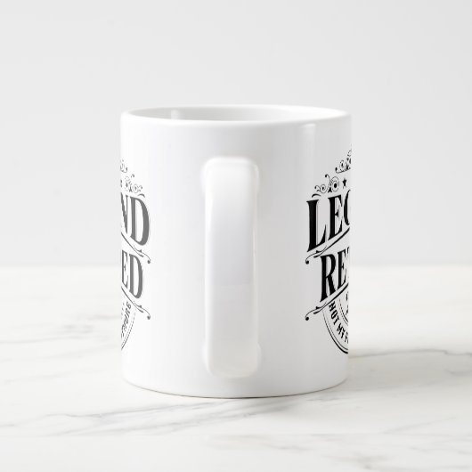 Legend heeft 2023 gepensioneerd en niet mijn probl grote koffiekop (Achterkant)