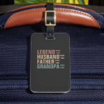 Legend Husband vader opa Birthday Bagagelabel<br><div class="desc">Pas dit geweldige Retro  Birthday Idea aan en verhoog uw familielid</div>