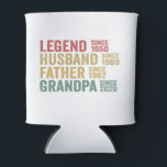 Legend Husband vader opa Birthday Blikjeskoeler<br><div class="desc">grappig,  ,  retro,  verjaardag,  gave,  vader,  man,  koppel,  opa,  legende</div>