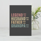  Legend Husband vader opa Birthday Kaart (Staand voorkant)