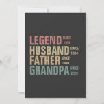 Legend Husband vader opa Birthday Kaart<br><div class="desc">Pas dit geweldige Retro  Birthday Idea aan en verhoog uw familielid</div>