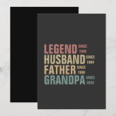 Legend Husband vader opa Birthday Kaart (Voorkant / Achterkant)