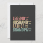 Legend Husband vader opa Birthday Kaart<br><div class="desc">Pas dit geweldige Retro  Birthday Idea aan en verhoog uw familielid</div>