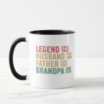 Legend Husband vader opa Birthday Mok<br><div class="desc">grappig,  ,  retro,  verjaardag,  gave,  vader,  man,  koppel,  opa,  legende</div>