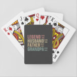 Legend Husband vader opa Birthday Pokerkaarten<br><div class="desc">Pas dit geweldige Retro  Birthday Idea aan en verhoog uw familielid</div>