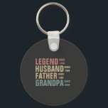 Legend Husband vader opa Birthday Sleutelhanger<br><div class="desc">Pas dit geweldige Retro  Birthday Idea aan en verhoog uw familielid</div>