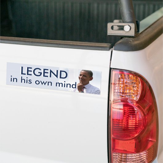 Legend in zijn eigen geest bumpersticker (Op Truck)