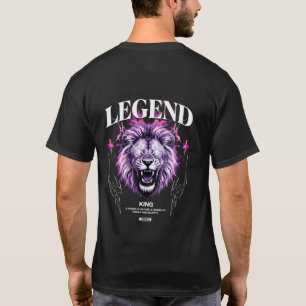Legend Koning – Fierce Leeuw Streetwear Grafisch T-shirt