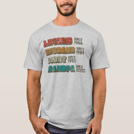 Legend man papa opa Gepersonaliseerd T-shirt