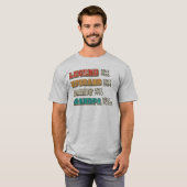 Legend man papa opa Gepersonaliseerd T-shirt (Voorkant volledig)