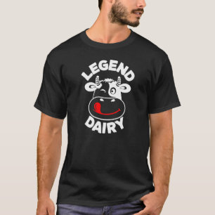 Legend melkveehouder grappige melk grap koe t-shirt