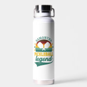 Legend Monogram Pickle Ball Pickleball Waterfles (Achterkant)