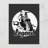 Legend Motorcycle T-Shirt Briefkaart (Voorkant)