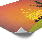 Legend of Saint Patrick and the Paschal Fire Poster (Hoek)