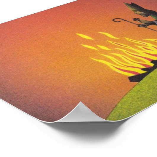 Legend of Saint Patrick and the Paschal Fire Poster (Hoek)