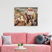 Legend of St. Ursula, c.1530 (olie op het paneel) Canvas Afdruk (Insitu (Woonkamer))