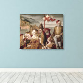 Legend of St. Ursula, c.1530 (olie op het paneel) Canvas Afdruk (Insitu (Houten vloer))