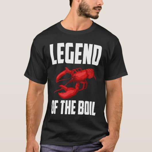 Legend Of The Boil Crawfish Crustaceans Crayfish T-shirt (Voorkant)