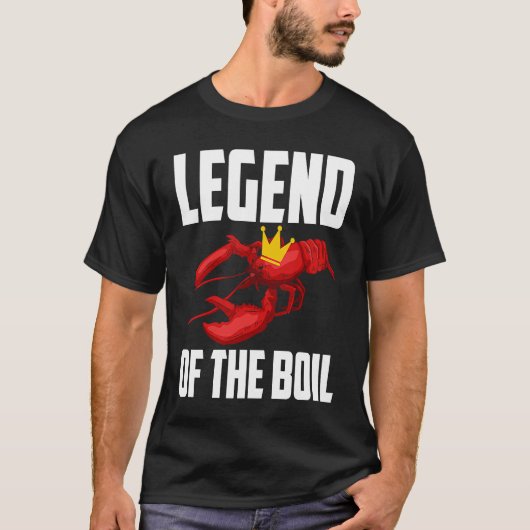 Legend Of The Boil Crawfish Crustaceans Crayfish   T-shirt (Voorkant)