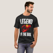 Legend Of The Boil Crawfish Crustaceans Crayfish   T-shirt (Voorkant volledig)