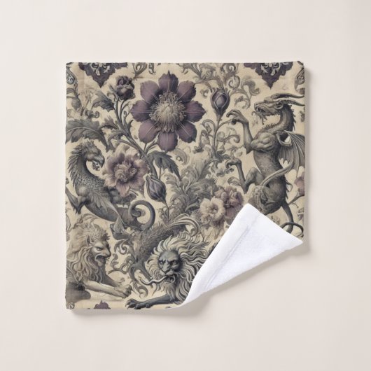 Legend of the Gilded Guardians - Gotisch Victoriaa Bad Handdoek (Wasdoekje)