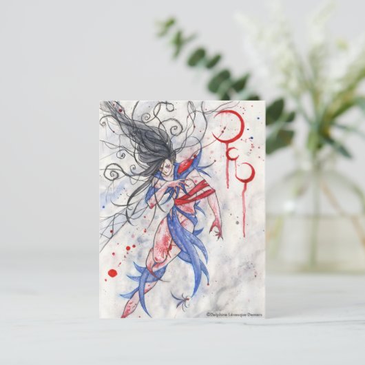 Legend of the Three Moons Gothic Briefkaart (Staand voorkant)