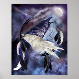 Legend of the White Raven Art Print/ Poster