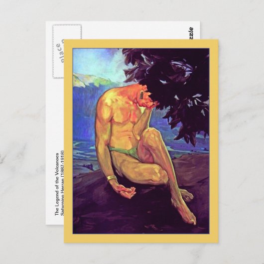 Legend of Volcanoes van Saturnino Herran Briefkaart (Voorkant / Achterkant)