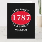 Legend Photo Template Birthday Kaart (Voorkant)