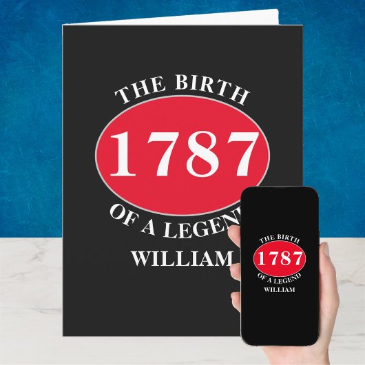 Legend Photo Template Birthday Kaart