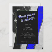 Legend retires politieretirement Party Kaart (Achterkant)