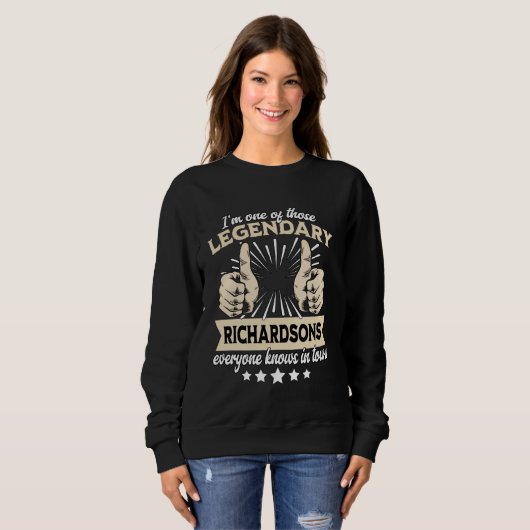 Legend Richardson Achternaam Richardson Achternaam Trui (Voorkant volledig)