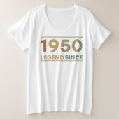 Legend Since 1950 Grote Maat T-shirt (Design voorkant)