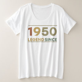 Legend Since 1950 Grote Maat T-shirt