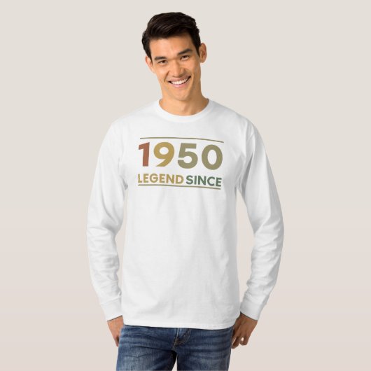 Legend Since 1950 T-shirt (Voorkant volledig)