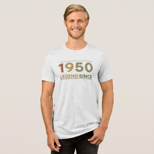 Legend Since 1950 Tri-Blend Shirt (Voorkant volledig)