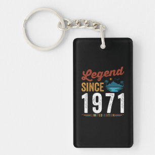 Legend Since 1971 Birthday Retro Vintage Sleutelhanger